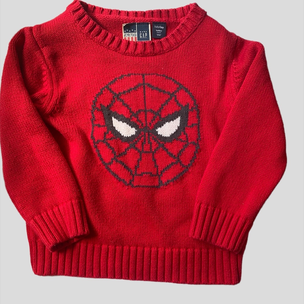 Gap knit Sweater Boys Red Spider-Man
